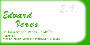 edvard veres business card